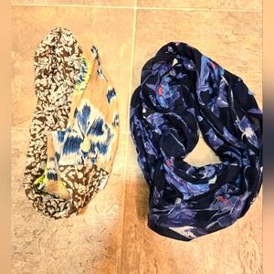 Infinity scarves J Jill floral prints
